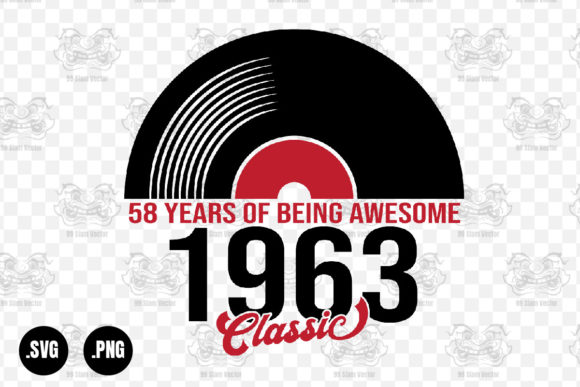 Classic 1963 Vinyl Music, 58 Years Svg Review
