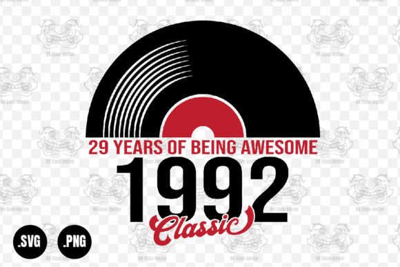 Classic 1992 Vinyl Music, 29 Years Svg Review
