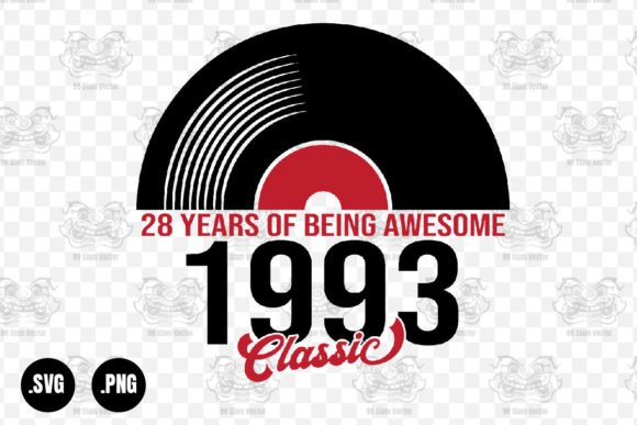 Classic 1993 Vinyl Music, 28 Years Svg Review