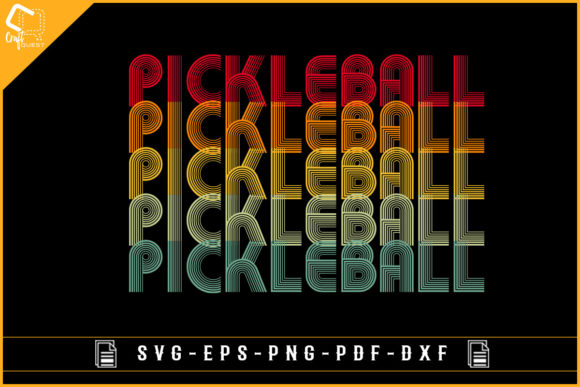 Pickleball Retro Color Vintage Design Review
