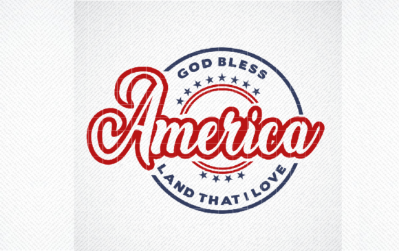 Retro God Bless America SVG, July Fourth Review