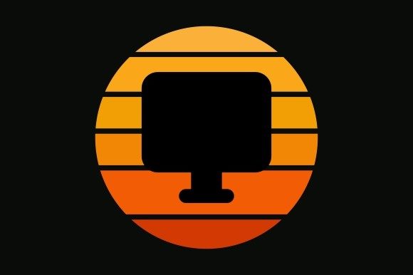 Retro Sun with Marketing Growth SVG