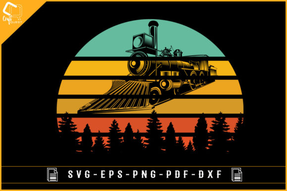 Retro Vintage Train Sublimation Design Review