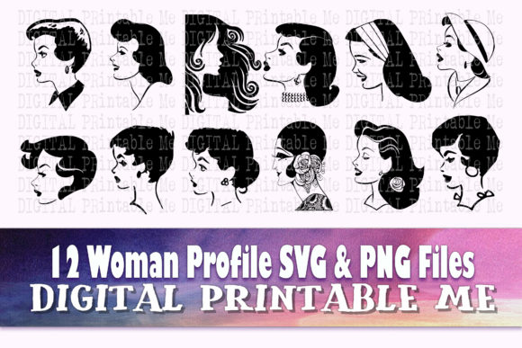 Vintage Woman Profile Svg Female Lady Review